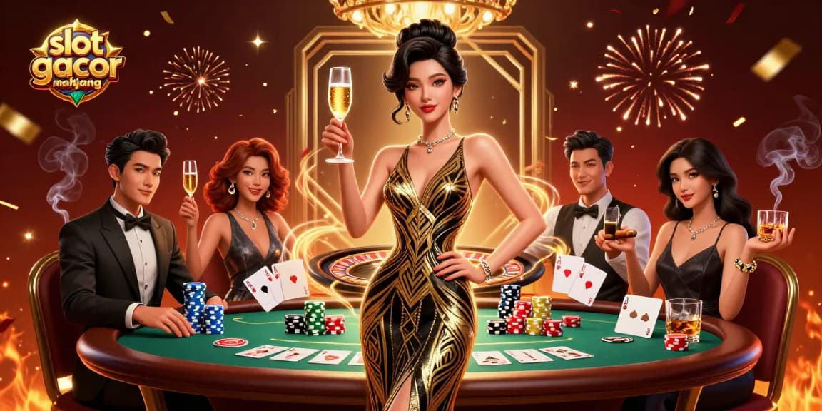 Play the slot gacor mahjong game with engaging features and immersive design, illustrated in vibrant detail.