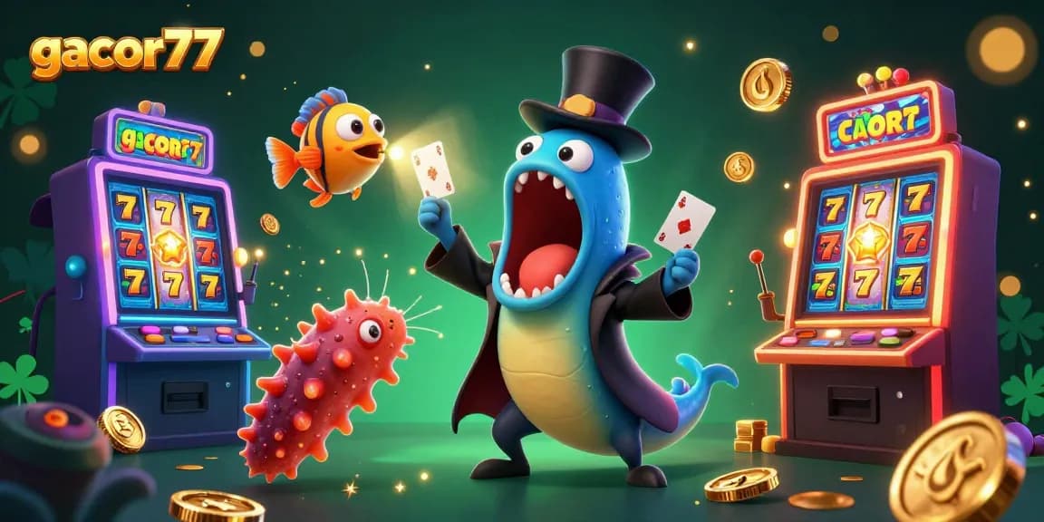 Gacor77 menawarkan permainan slot seru dengan belut gulper dan ikan pemancing sebagai bintang utamanya.