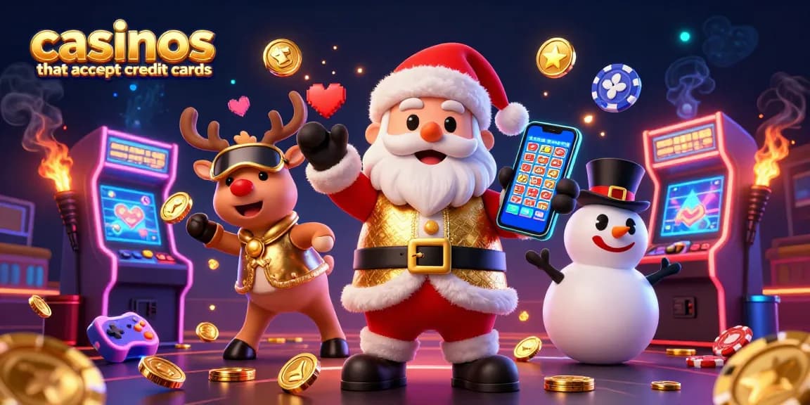 Engage with casinos that accept credit cards featuring vibrant characters in a dynamic gaming scene.