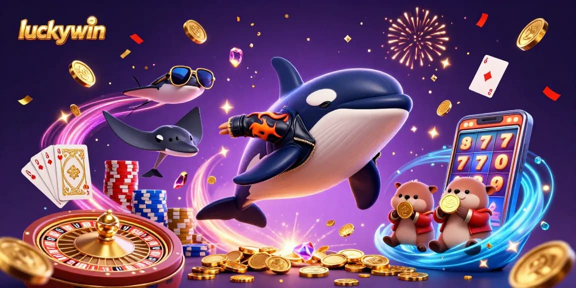 Engage in thrilling gameplay at luckywin with vibrant sea creatures and dynamic casino elements.