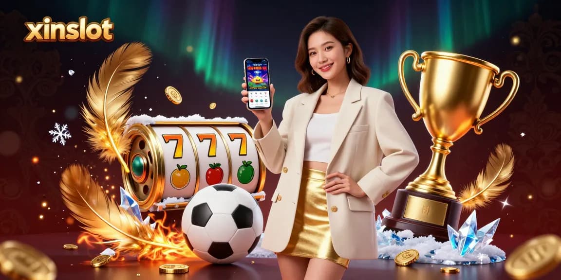 XINSLOT players engaging in exciting slot games with high RTP in a captivating online casino.