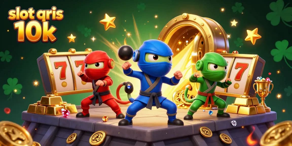 Experience thrilling action with the slot qris 10k team of ninja chameleons amidst dazzling casino riches.