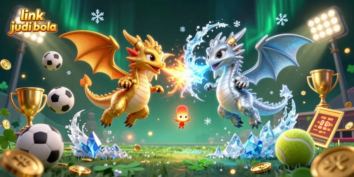 Experience thrilling sports betting with link judi bola in this dynamic 3D fantasy scene.