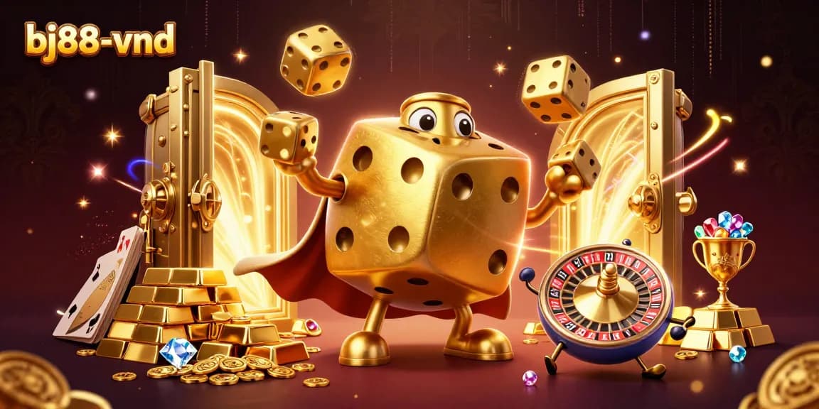 Engage with rich gaming experiences at bj88-vnd, featuring dynamic 3D characters and lavish casino elements.
