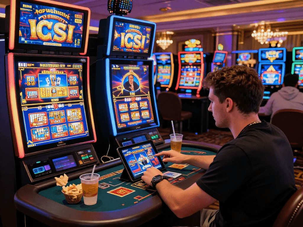 Experience the excitement of US online casinos with vibrant game graphics and engaging player interactions