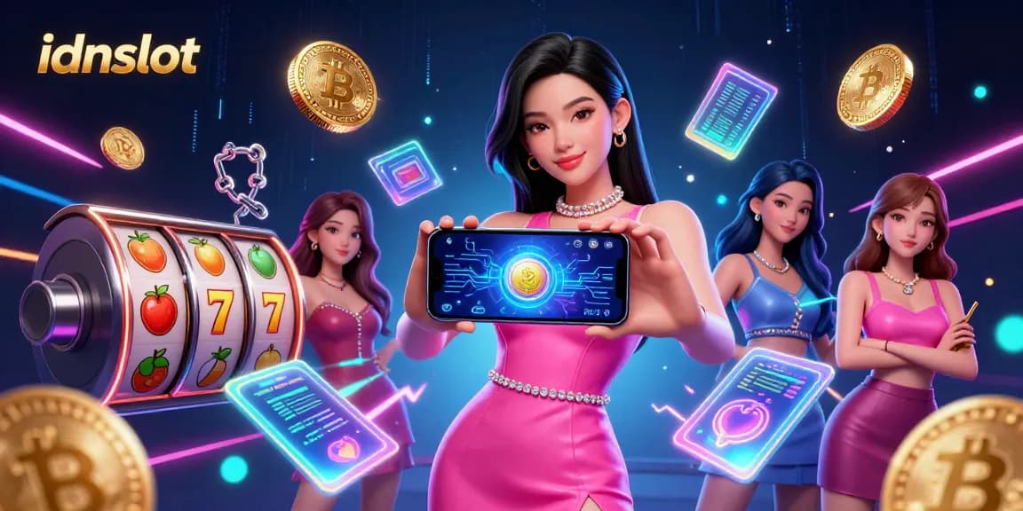 Experience idnslot gameplay with a stunning model engaging with live dealer games.
