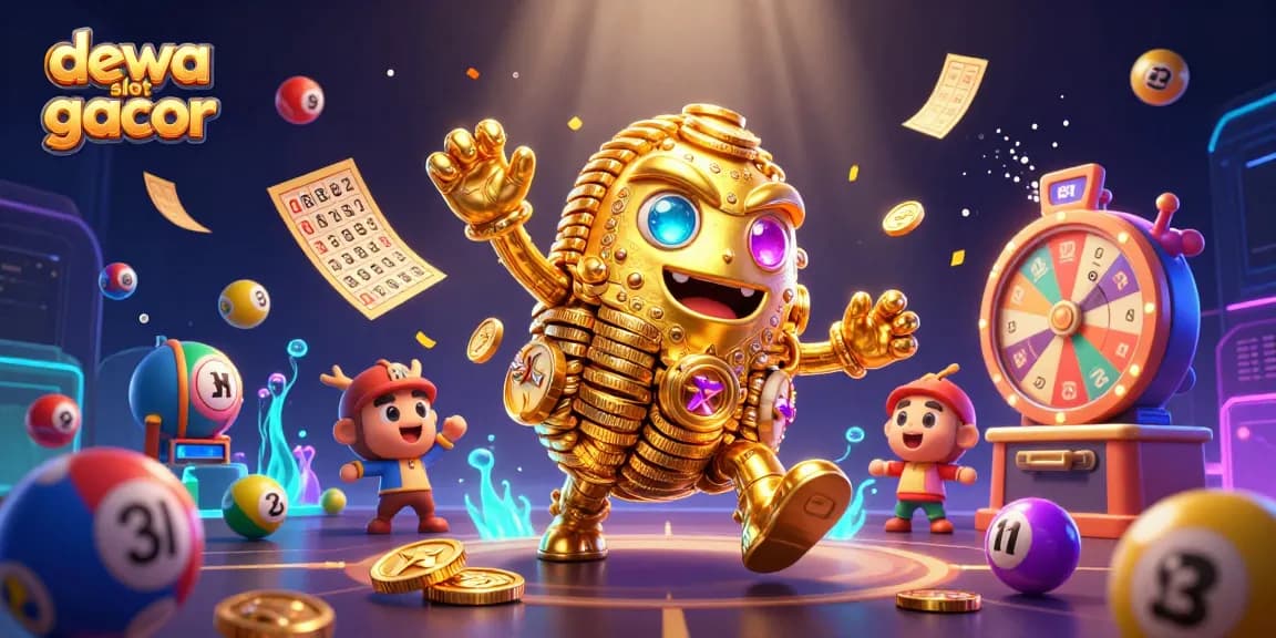 Memenangkan jackpot di dewa slot gacor dengan golem emas dan permainan interaktif memikat.