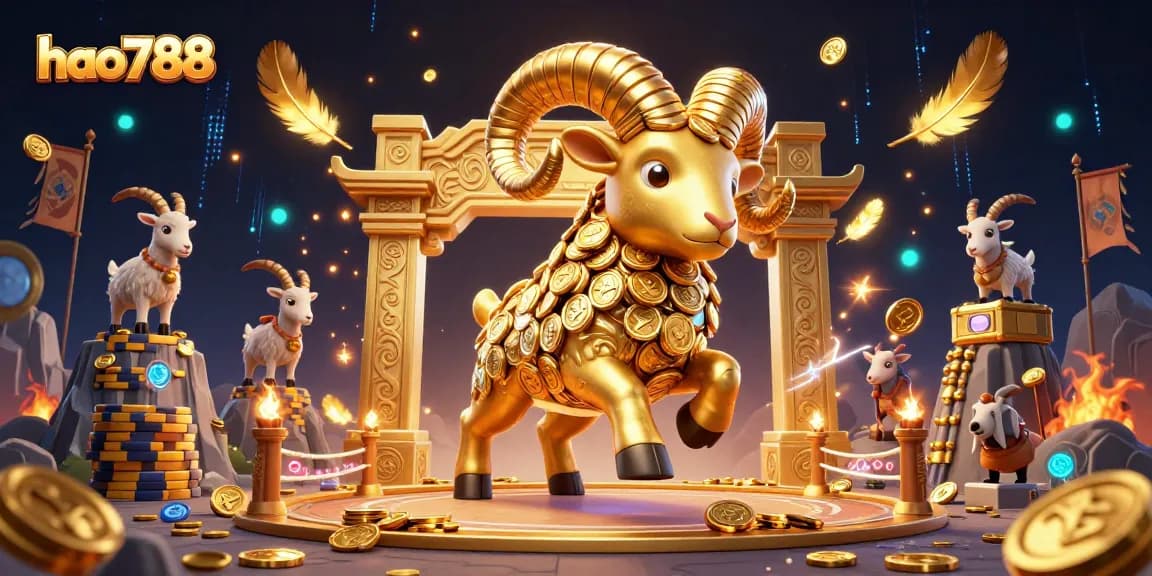 HAO788 menghadirkan visual menarik dengan ram emas di arena slot yang penuh detail dan efek dramatis.
