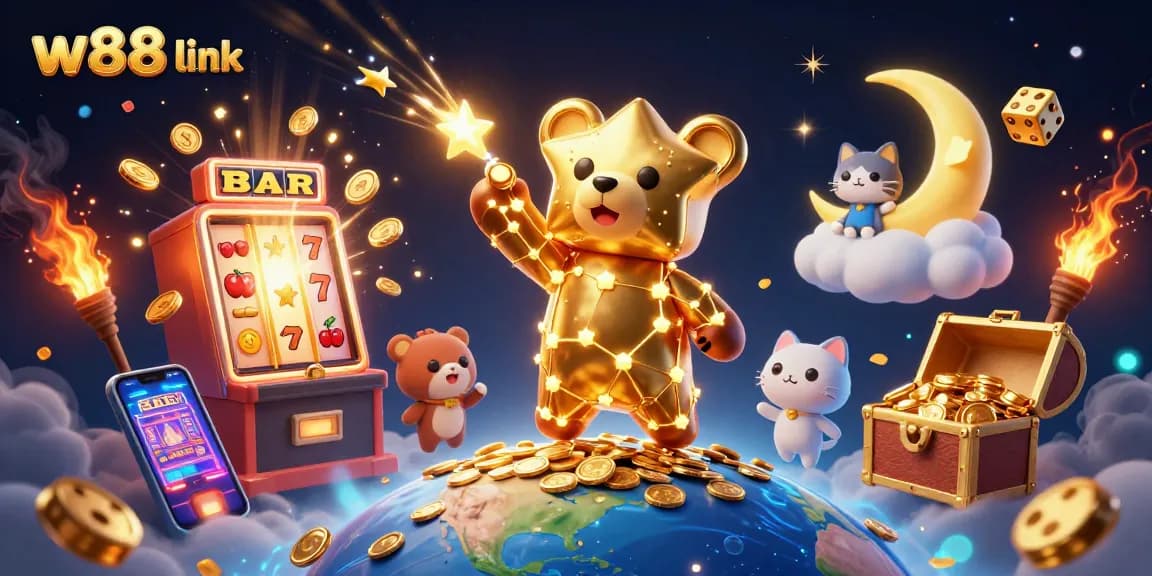 Experience the thrill of winnings with the w88 link in this vibrant and dynamic casino scene.
