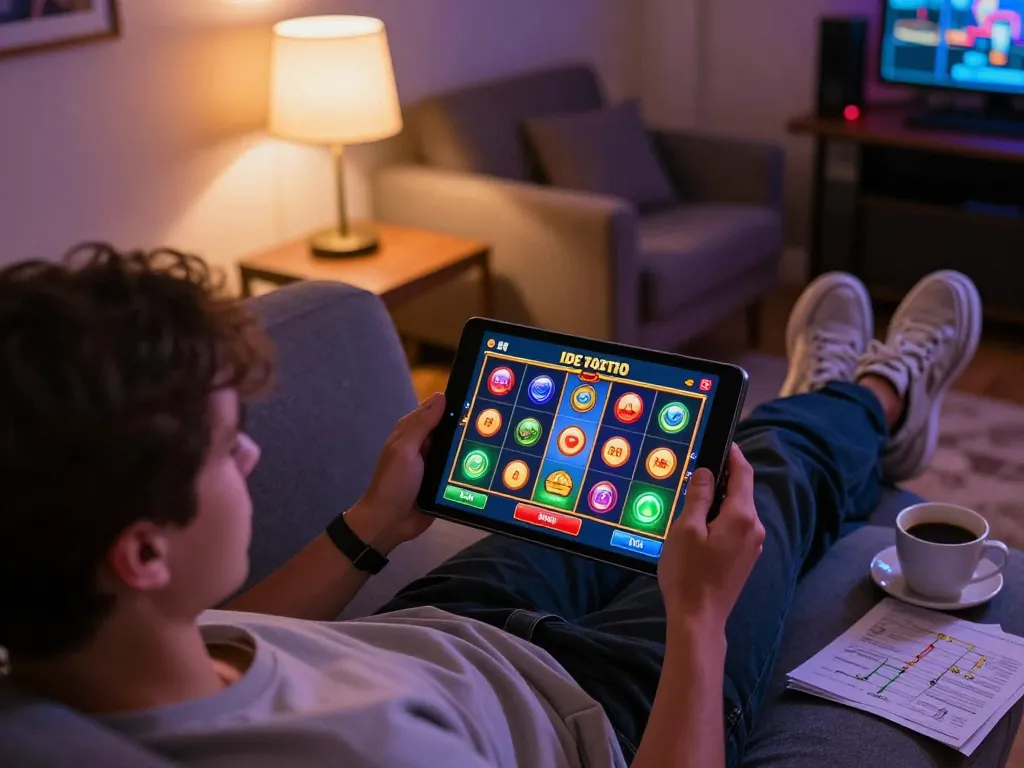 Terlibat dengan permainan Demo Slot dalam suasana rumah yang nyaman yang menampilkan permainan online yang strategis.