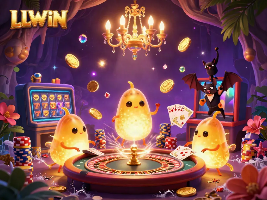 Engage with LLWIN’s vibrant casino atmosphere illuminated by glowworms and a unique bat dealer.