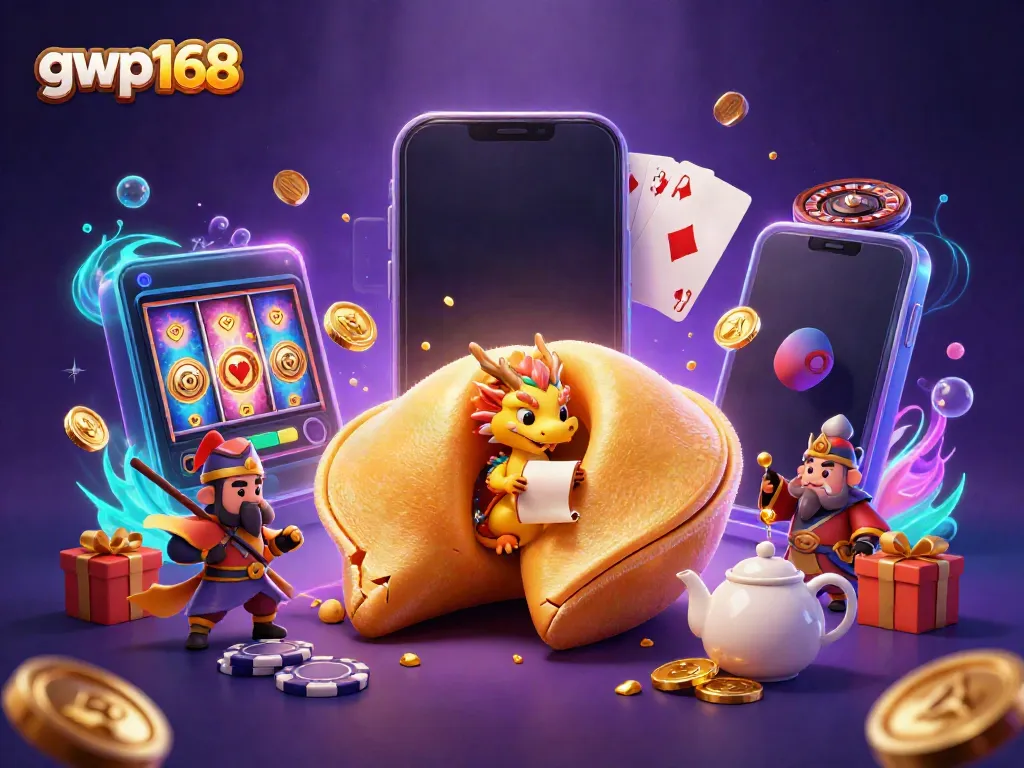Permainan slot gacor di gwp168 dengan karakter menggemaskan dan elemen kasino menarik.