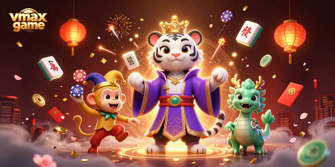 Experience the thrill of vmax game with an ultra-detailed casino scene featuring exciting characters and vibrant game elements.
