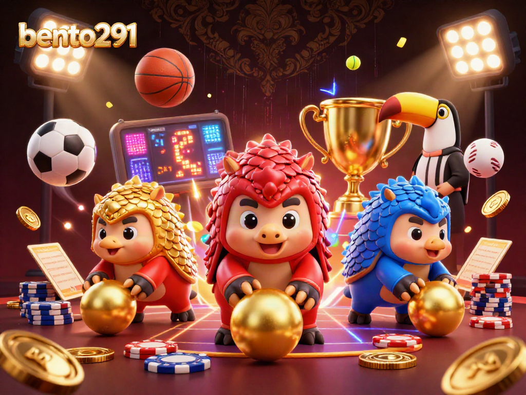 Catch the excitement of bento291 with rival pangolins competing amidst vibrant casino action.