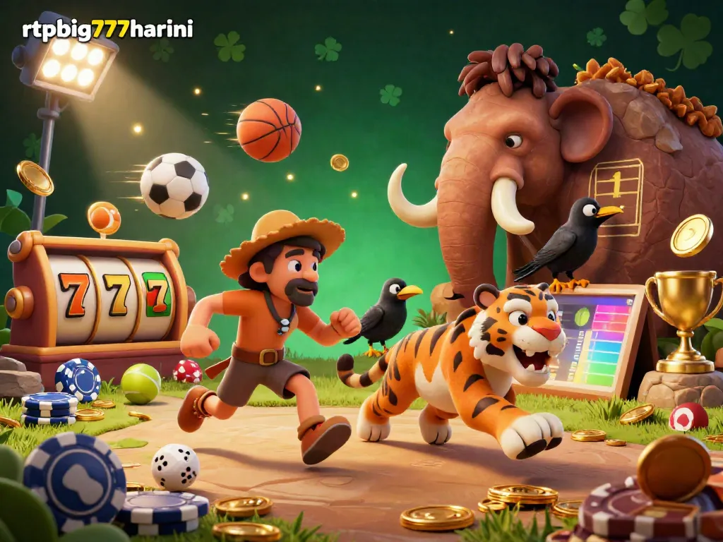 Engage with rtpbig777hariini's vibrant casino scene featuring characters, games, and lively action.