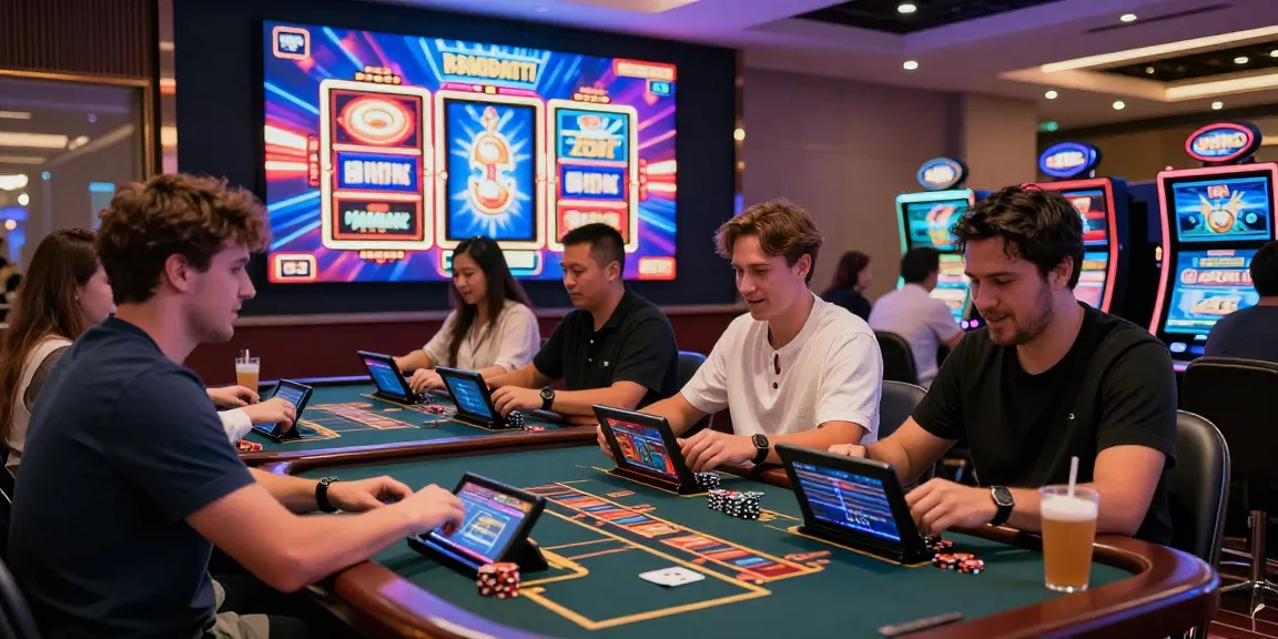 Experience the excitement of credit card casinos at https://dea.org.uk with diverse players enjoying thrilling games in a vibrant setting.