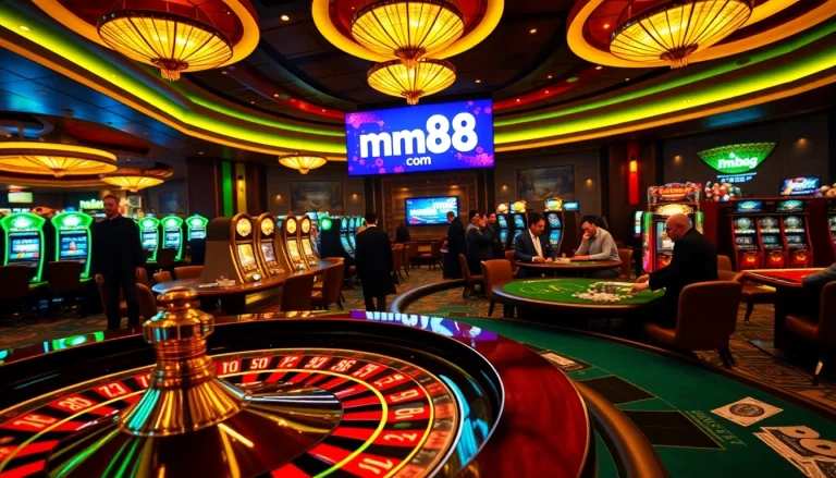 Experience luxury gaming at mm88 com with vibrant roulette, poker tables, and exciting slot machines.