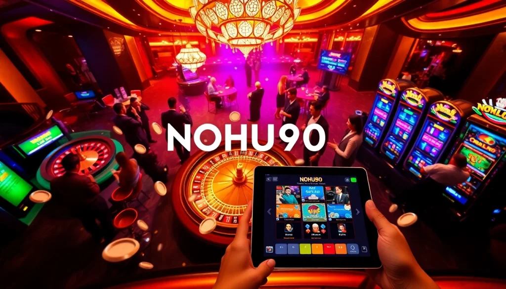Experience the thrill of NOHU90 with vibrant casino games and engaging atmosphere.