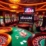 Experience thrilling gameplay at xoso66 with vibrant casino tables and slot machines.