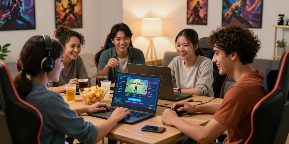 Friends engaging in Raja Game login process in a cozy gaming setup.